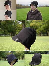 tendre抗がん剤医療用帽子 55-sa8 エコ染色つば付きシャロット
