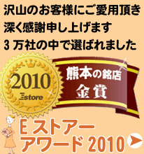 Eストアーアワード2010 熊本県賞 受賞