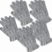 柔らか手袋グレー5枚セット