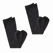 ゴムなし靴下黒2枚セット