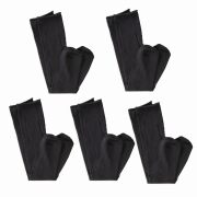 ゴムなし靴下黒5枚セット