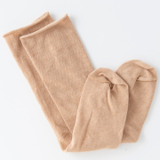 ゴムなし靴下茶綿